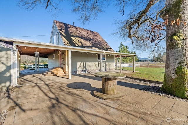 exterior space featuring a patio area