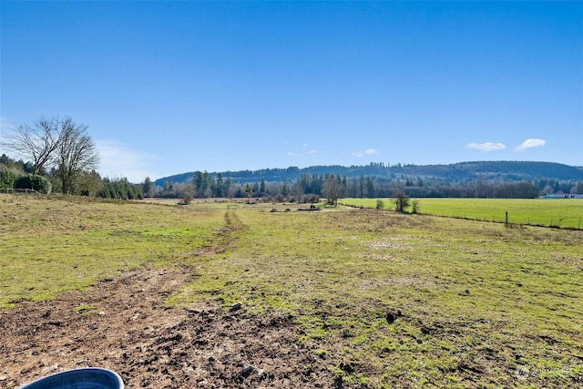 property view of mountains with a rural view