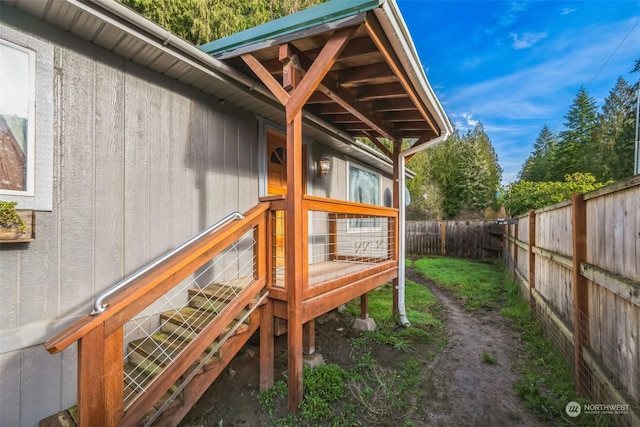 view of wooden terrace