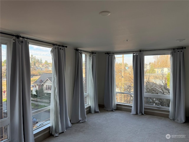 view of carpeted empty room