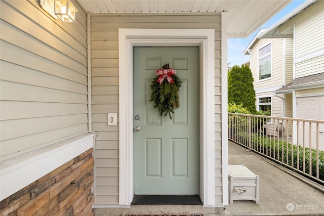 view of property entrance