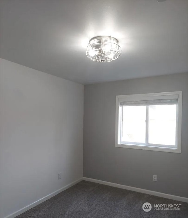 view of carpeted empty room