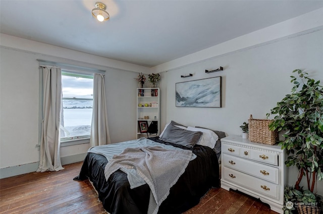 bedroom featuring hardwood / wood-style flooring