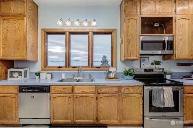 kitchen featuring appliances with stainless steel finishes and sink