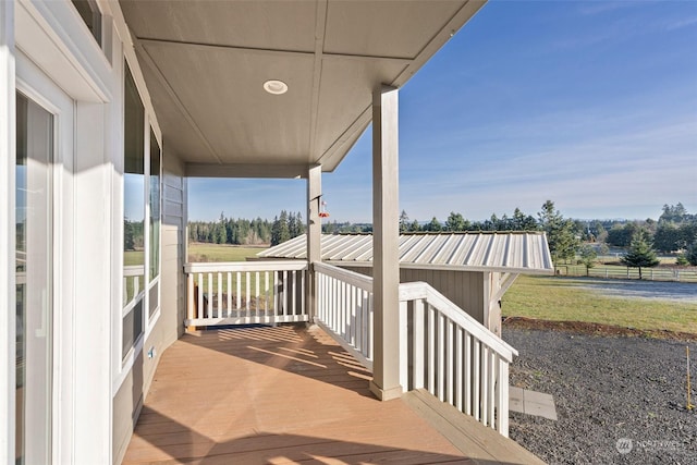 view of deck