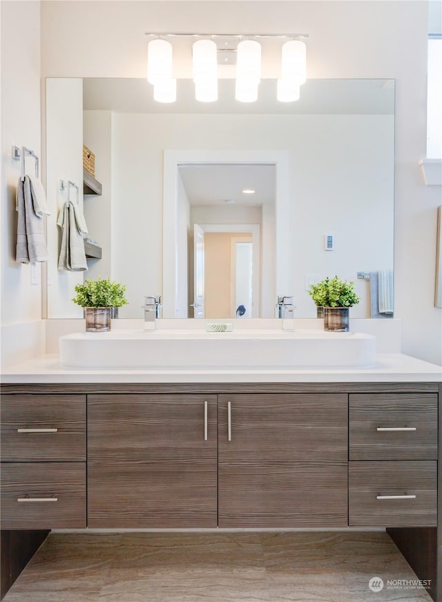 bathroom with vanity