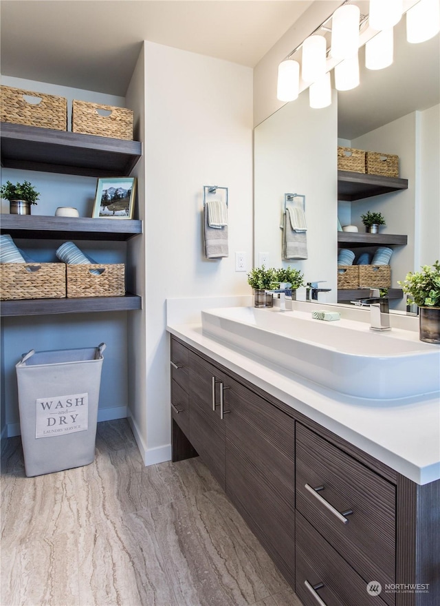 bathroom featuring vanity