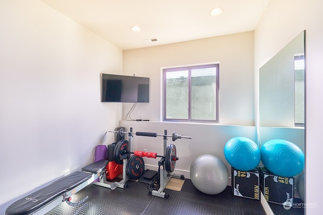 view of exercise room