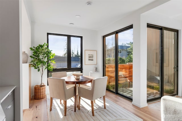 interior space featuring light hardwood / wood-style flooring