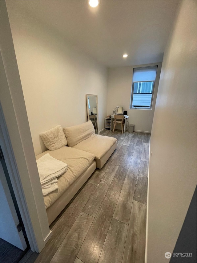 living room featuring hardwood / wood-style floors