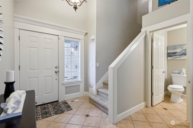 view of tiled entryway