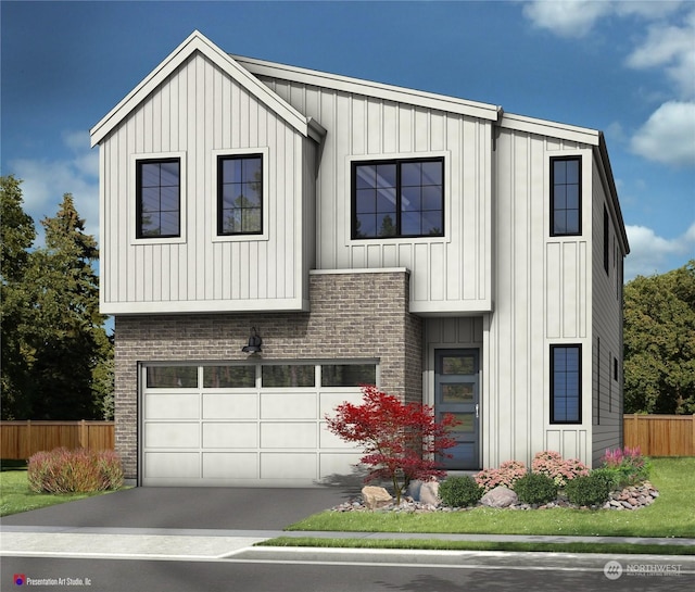 view of front of house featuring a garage