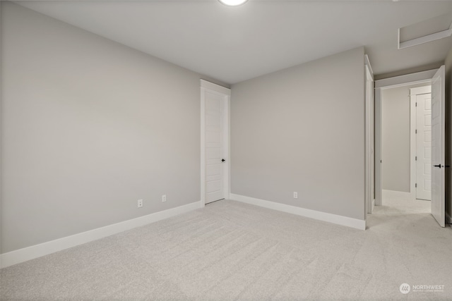 empty room with light carpet