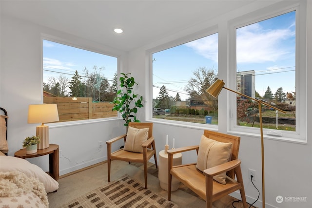 sunroom with a wealth of natural light