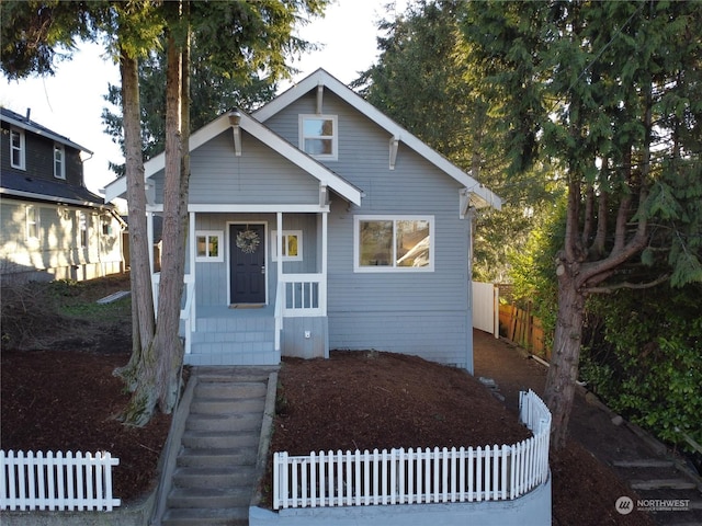 view of bungalow