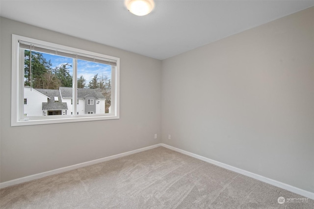 unfurnished room with carpet