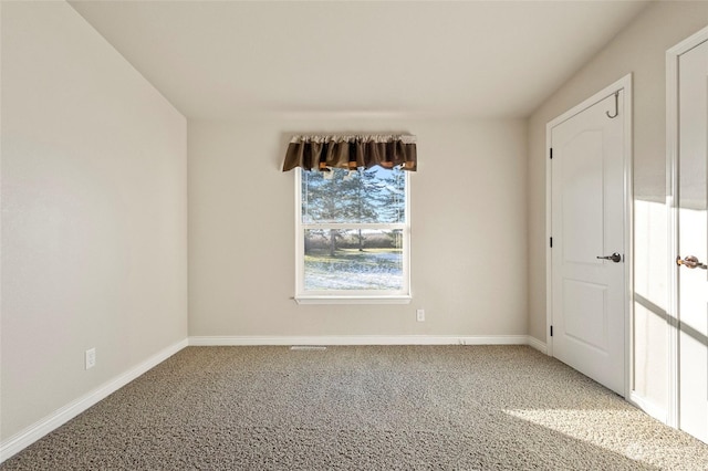 view of carpeted empty room