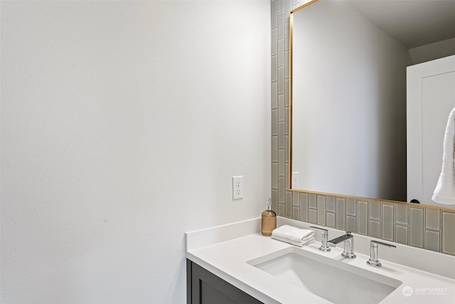 bathroom featuring vanity