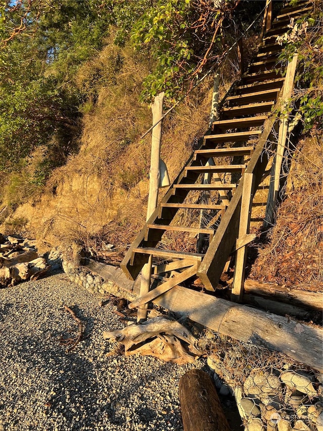 view of stairway