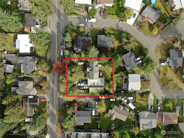 birds eye view of property featuring a residential view