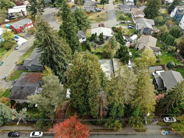 birds eye view of property featuring a residential view