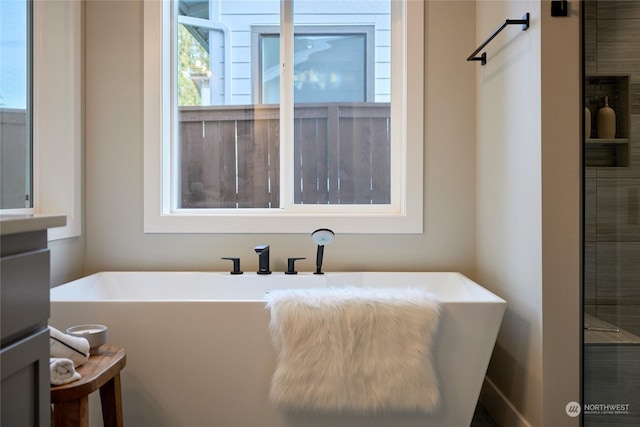 bathroom featuring a bathtub