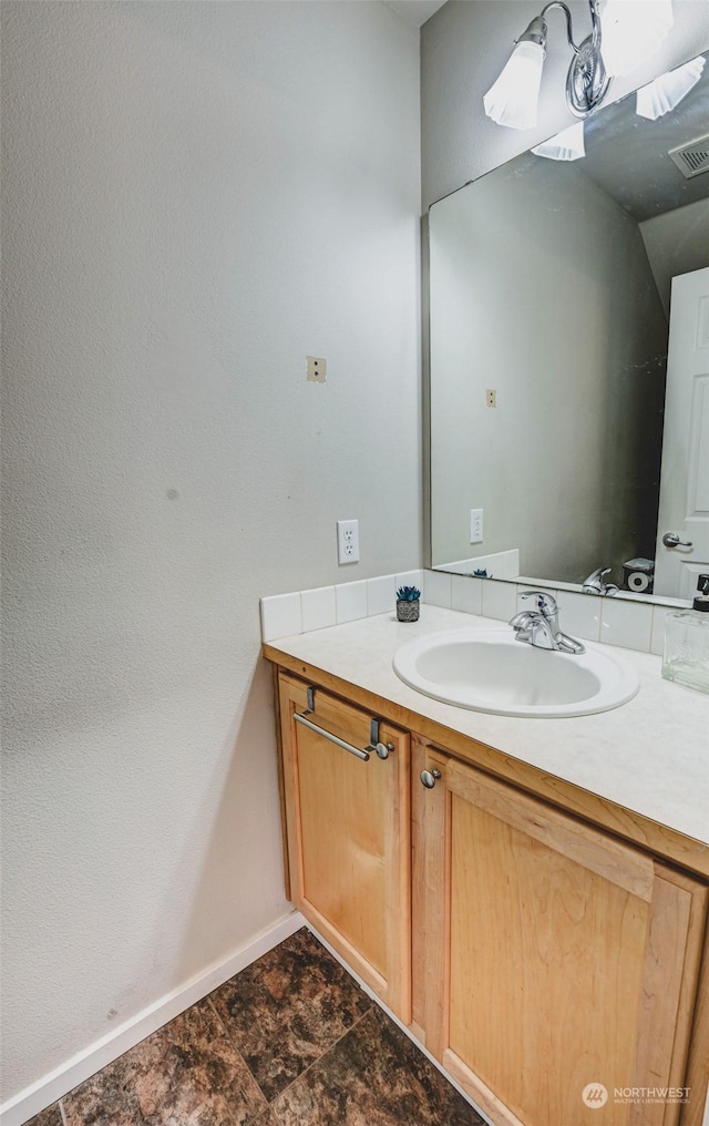 bathroom featuring vanity