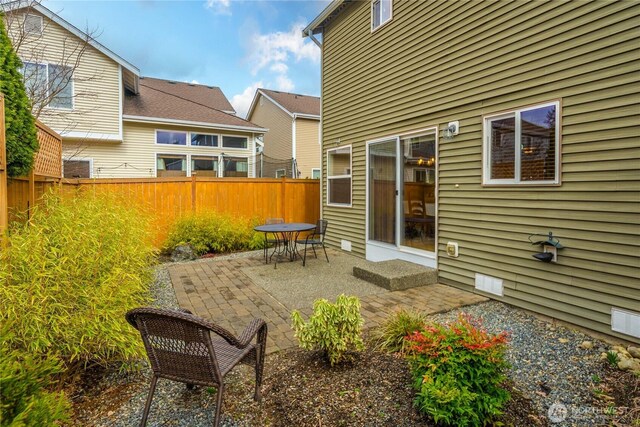 view of patio / terrace with fence