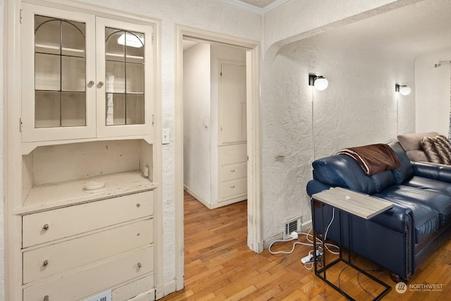 interior space featuring light wood-type flooring