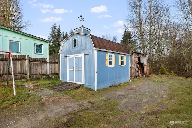 view of outbuilding