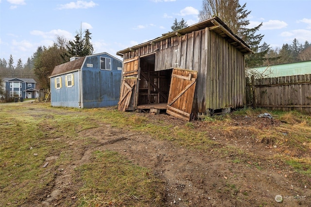 view of outdoor structure