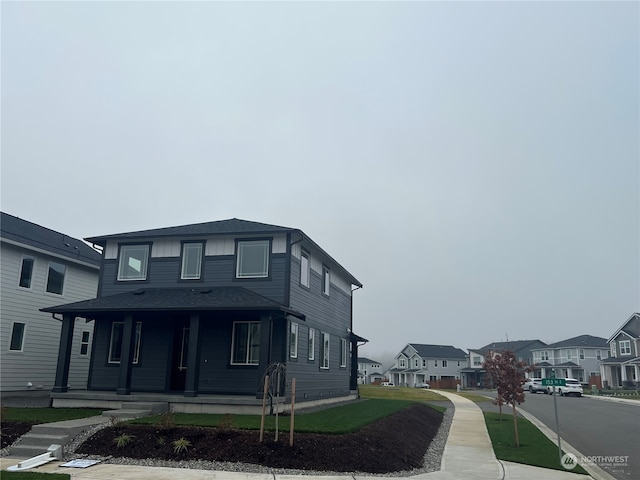 view of front of house featuring covered porch