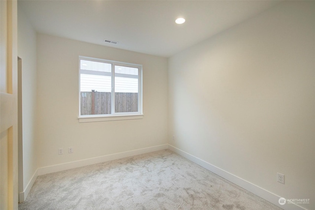 view of carpeted empty room