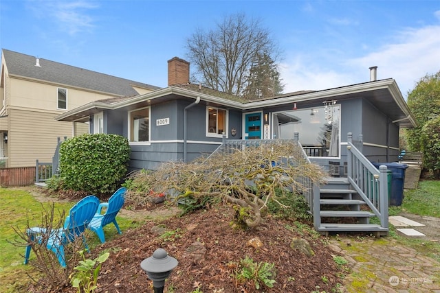 view of rear view of house