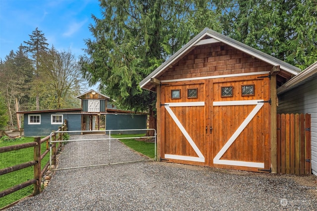 view of outbuilding