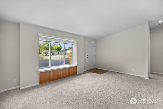 view of carpeted empty room