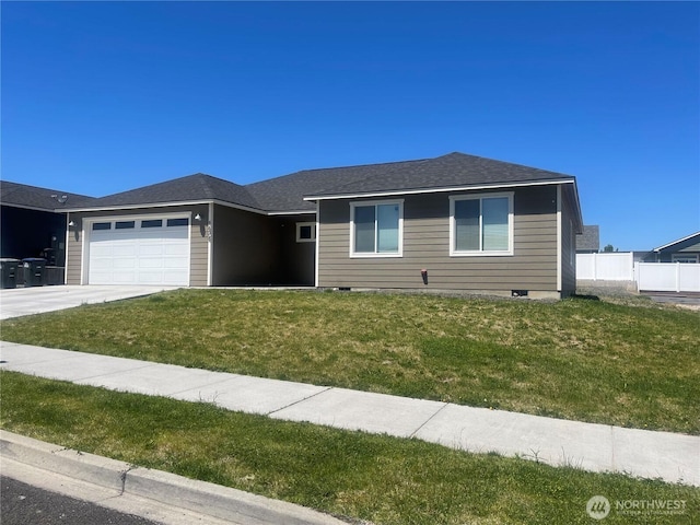 1404 W Century St, Moses Lake, WA 98837 - ranch-style house featuring a garage and concrete driveway