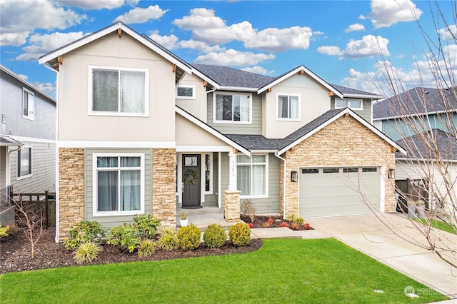 view of front of house with a front yard