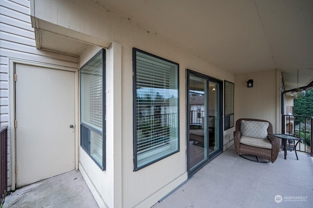 entrance to property featuring a patio