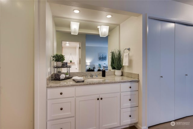 bathroom with vanity