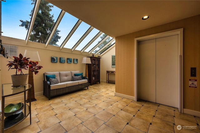 view of patio with an outdoor living space