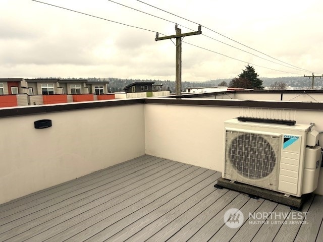 deck with ac unit