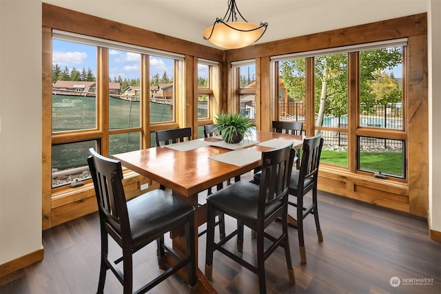 view of dining area