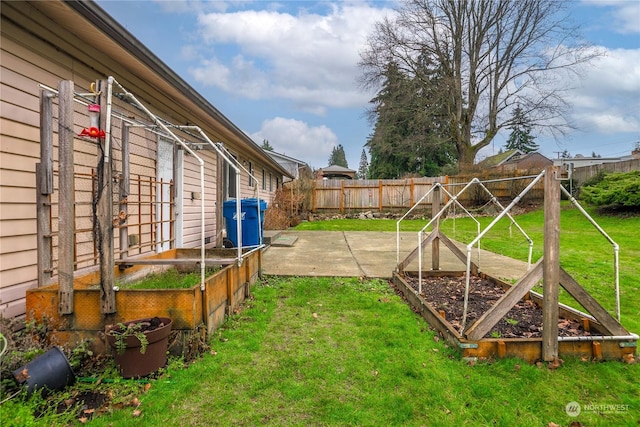 view of yard featuring a patio area