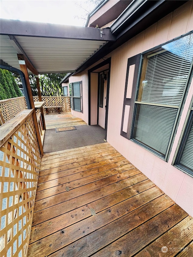 view of wooden terrace