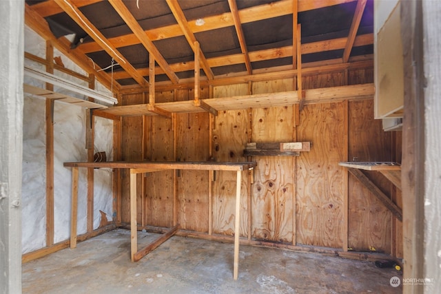 view of storage room