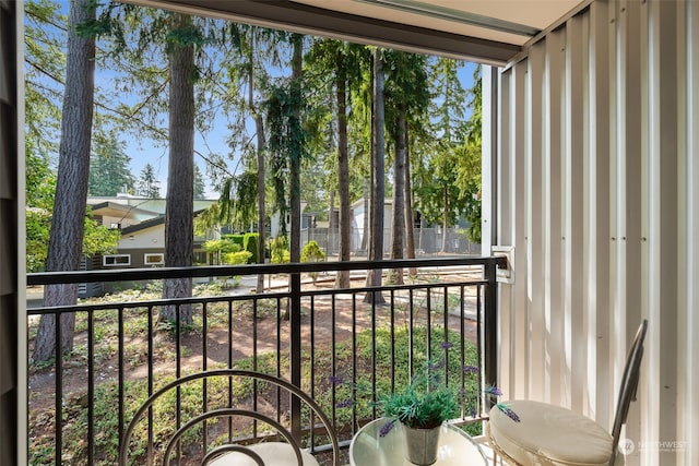 view of balcony