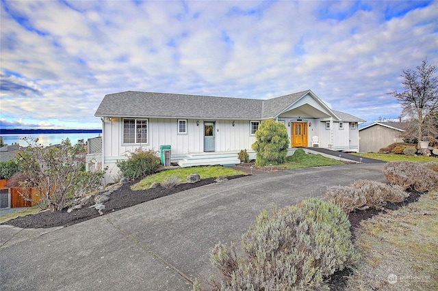 view of ranch-style home