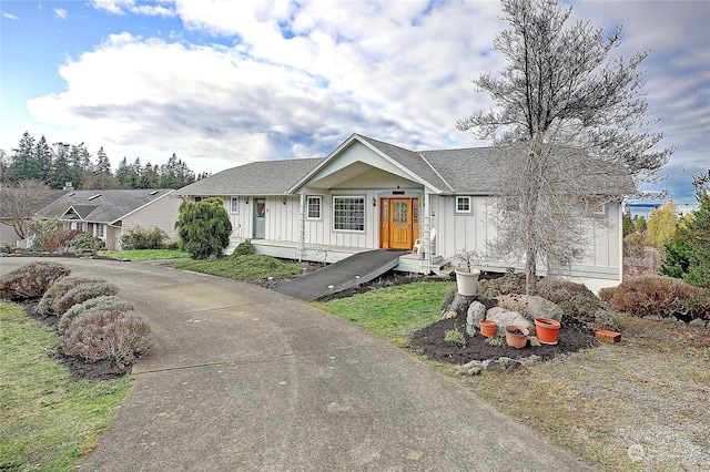 view of ranch-style house