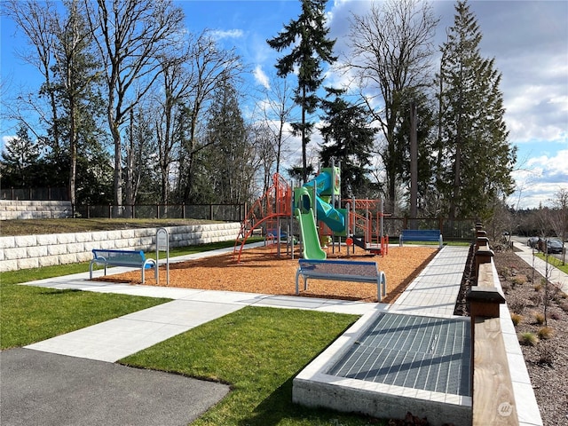 view of jungle gym